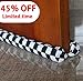 MAXTID Double Door Draft Stopper 32 to 38 inches Sound Proof Blocker, Bottom Draft Guard for Reduce Under Door Air Noise Wind Light Window Breeze Blocker