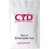 Check Your Drink Test Strips - Avoid Drink Spiking - Detect GHB or Ketamine Using the Personal Test Strips - 5 Test Strips per Pouch