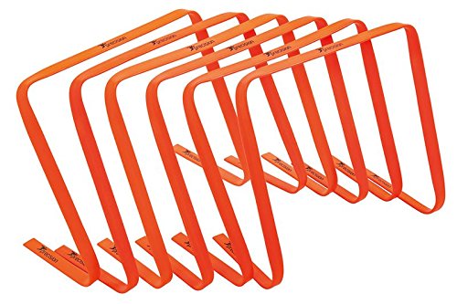 Precision Training 15 High Flat Hurdles Set - Orange - Set Of 6" - 15 Inch