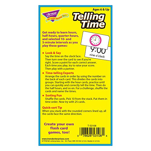 Telling Time Flash Cards