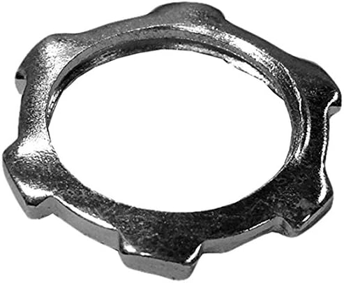 O-Z/Gedney L-600 NEER Standard Conduit Locknut, 2" Trade Size, 2.90" Diameter, 0.17" Height, Steel (Pack of 20)