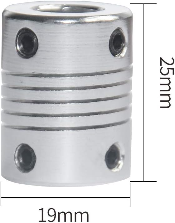 1Pcs Motor Shaft Coupler Diameter 20mm Length 25mm Bore 5mm 6mm 6.35mm 8mm can be Free Combination
