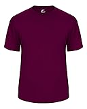 Maroon Youth Medium Short Sleeve Performance