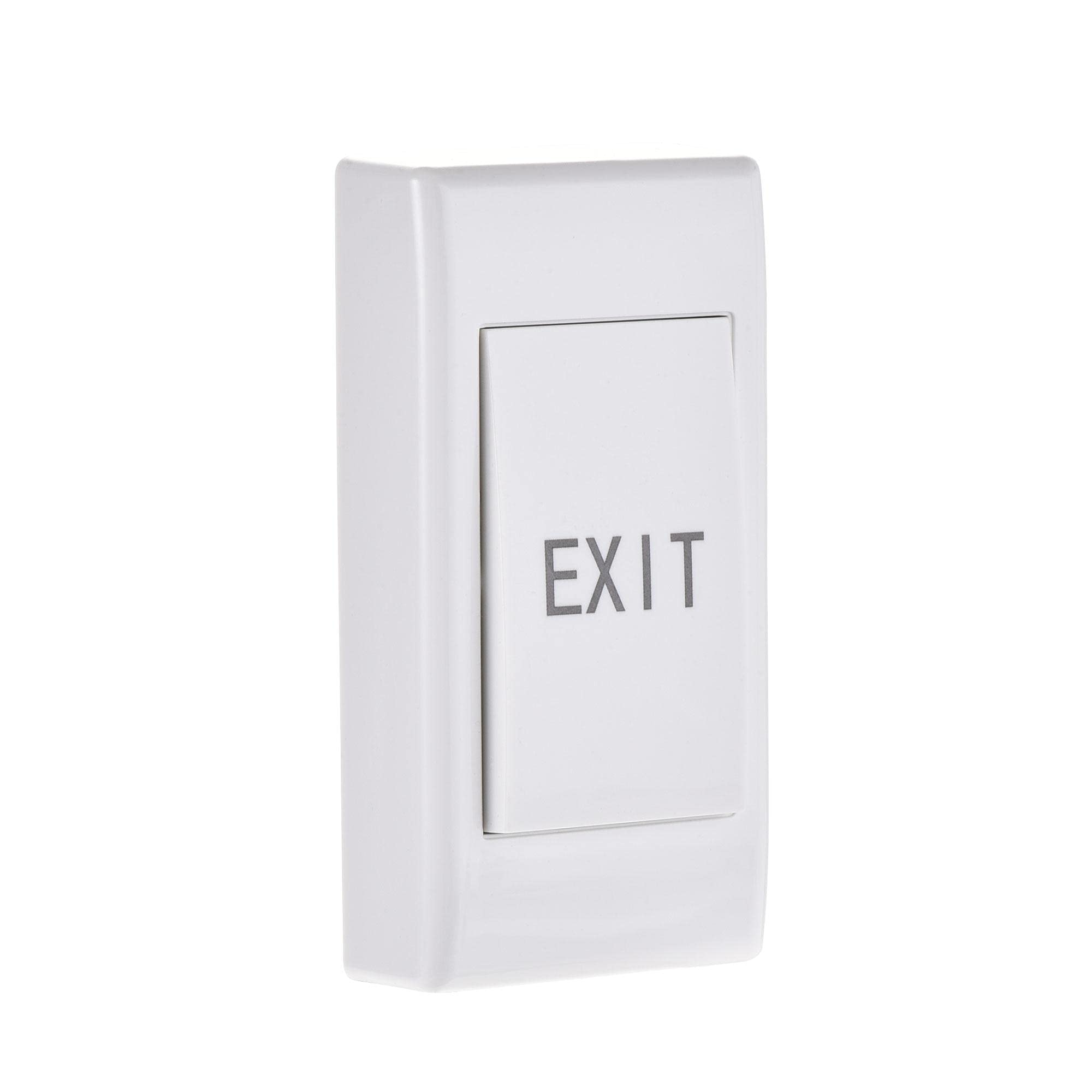 sourcing map Push to Exit Button Release Switch Door Access Control System PC Panel 86mm x 43mm DC 12V 3A White