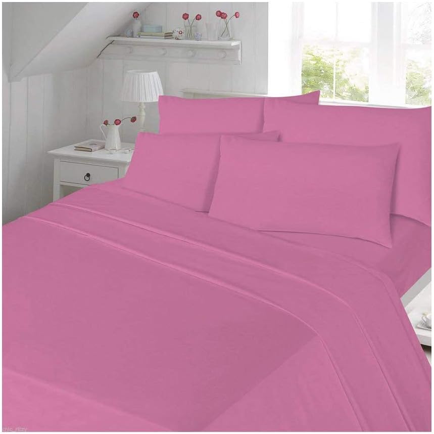 Flannelette Sheet Set Double Bed with Pillowcases Bedding Set 100