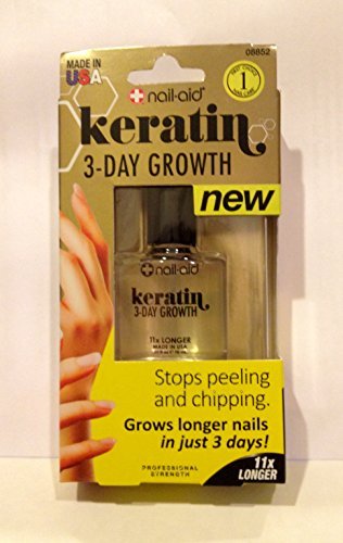 Nail-Aid KERATIN, 3-DAY Growth .55 fl oz (16ml) by Nail-Aid