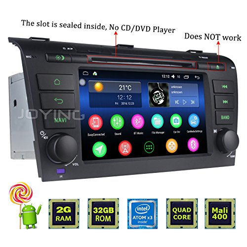 JOYING 7 Car Radio 2GB 32GB Android 5.1 for Mazda 3 2004-2008 upgradeable to Android 6.0 Car Stereo Bluetooth WiFi Touch Screen Double 2 Din Head Unit Car Audio GPS Navigation Receiver