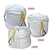 Yaheetech White Twisted Nylon Rope Coil 1/2 inch x 100/200/300 Feet