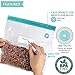 Sous Vide Bags 30 Reusable Vacuum Food Sealer Bags for Anova, Joule Cookers, 3 Sizes Sous Vide Bag Kit with Pump, 4 Sous Vide Bag Clips, 4 Sealing Clips, 10 Air Valve Port Stickers for Food Storage and Sous Vide Cooking (Tiffany Blue)