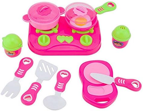 Children Kitchen Toys For Girls Cooking Food Dishes Cookware 11pcs Fun Playset Excellent Birthday &amp; Christmas Gift Your Chidren