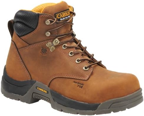 CarolinaBruno Lo 6" Composite Toe Waterproof Work Boots for Men - Cushion Insole, AG7 Footbed, and Oil- and Slip-Resistant Rubber Outsole, EH-Rated