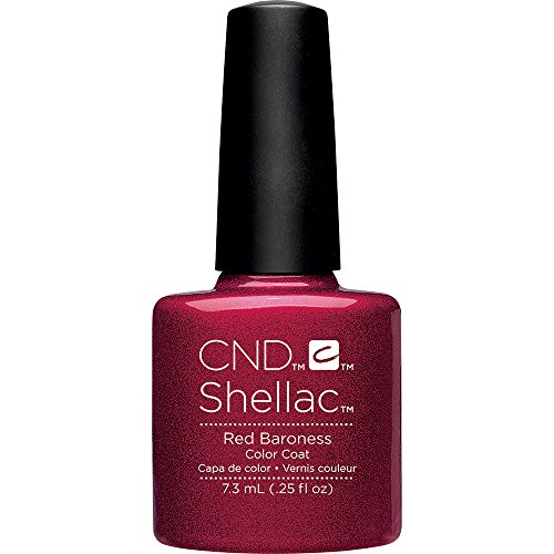 Creative Nail Design Shellac UV Color Coat Red Baroness