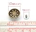 PEPPERLONELY Brand 50 Sets Antiqued Bronze Stars Jean Tack Buttons 17x8mm and 8x8mm (5/8x3/8 Inch and 3/8x3/8 Inch)