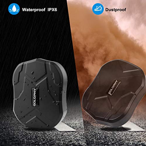 GPS Car Tracker-3G Real Time Accurate Locator Device Tracking for Car Motorcycle Truck Vehicle Van Free Fee Strong Magnet Monitoring Waterproof Worldwide Anti-Lost Geo-Fence Remove Alarm TK905