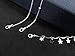 Wowanoo Choker Necklace Set Multilayer Layers Stars Chain Clavicle Necklace Jewelry for Women Threes
