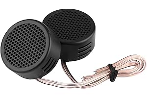 Suuonee Car Tweeter, Black 12V 500W Mini Car Speaker Audio Tweeter 200mm 98dB Loudspeaker Automobile Speaker