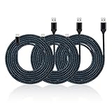 Type C Charger Cable, MIVINE 3 Pack 6Ft Nylon Braided USB C Fast Charging Data Cable for Galaxy Note 9 8 S9 S9+ S8 S8+ Oneplus 5 6 Google Pixel 2 XL Nexus 6P 5X LG G7 G6 G5 V30