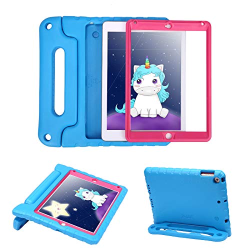 HDE Case for iPad 9.7-inch 2018 / 2017 Kids Shockproof Bumper Hard Cover Handle Stand with Built in Screen Protector for New Apple Education iPad 9.7 Inch (6th Gen)/5th Generation iPad 9.7