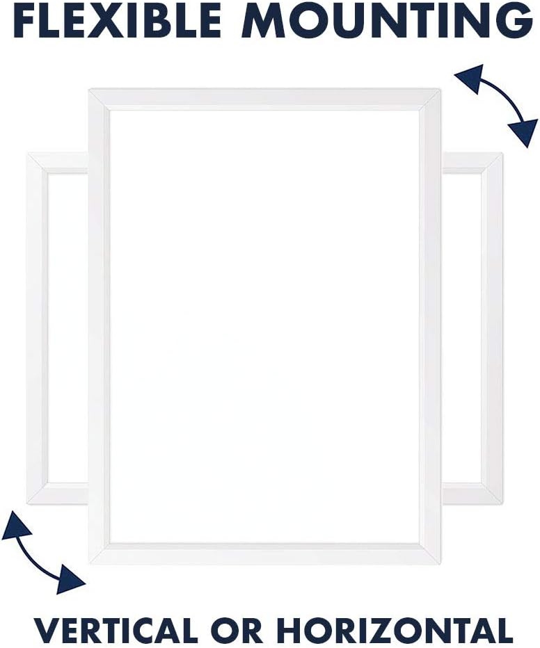 Quartet Magnetic Whiteboard, 17" x 23" Small White Board for Wall, Dry Erase Board for Kids, Perfect for Home Office & Home School Supplies, Dry Erase Marker, Magnets, White Frame (MWDW1723M-WT): Office Products