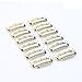 YONNA 12pcs U Shape Iron Snap Clips For Feather Hair Extensions Wigs Weft Beige Color