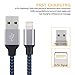 Everdigi iPhone Charger 3Pack 10FT Lightning to USB Cable Nylon Braided Charging Cable Compatible with iPhone 7/7 Plus/6s/6s Plus/6/6 Plus/5/5S/6C/SE/iPad and iPod (Darkblackblue)