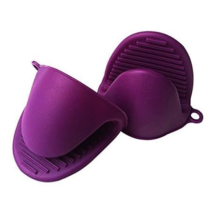 AAGOOD 2 PCS prácticos Mitones del Horno de Cocina de Silicona ...