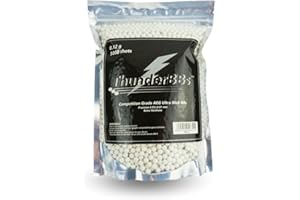 THUNDER BBS ThunderBBs TBB0.12 Airsoft BBS 0.12G, White or Brown or Yellow, 5000 Rounds/Bag