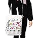 Piano Keys with Colorful Love Print Music Bag Canvas Cotton Tote Handbag Shoulder Shopping Bags Gift (White-MG-344)