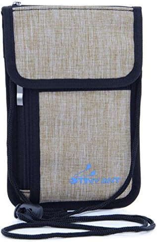 首下げ パスポートホルダー スキミング防止 パスポートケース 海外旅行 便利グッズ 防犯対策 ネックポーチ セキュリティケース 貴重品入れ Iphone 8 Plus 5 5 Inch 対応 防水加工 ナイロン