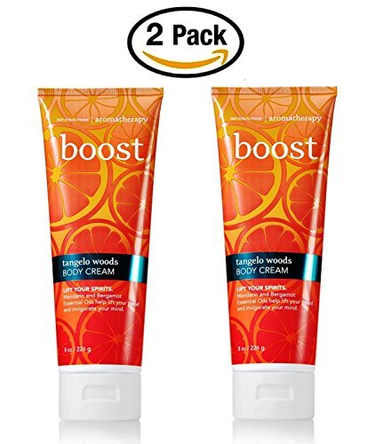 Bath & Body Works Aromatherapy Boost Tangelo Woods Body Cream 2 Pack - 8 Oz -