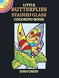 Little Butterflies Stained Glass Coloring Book (Dover Stained Glass Coloring Book) (Paperback)