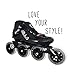 VNLA Carbon Speed Roller Blades/Adult Rollerblades Women - Adjustable Inline Skates for Women - Patines Roller Skate Blade - Rollerblades Men (Black, Blue, Green, Red)