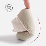 Exemaba Toddler Sock Shoes Baby Walking Shoes Soft Sole Non Slip Beige Dog view 6