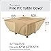 Classic Accessories Terrazzo Water-Resistant 42 Inch Square Fire Pit Table Cover