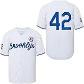 Madjus Men's Black Legend 42 Button Down Jersey 90s Hip Hop Baseball Jersey Stitched