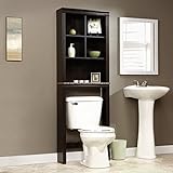 Sauder Peppercorn Etagere Bath Cabinet, Cinnamon Cherry Finish (Kitchen)