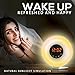 Sunrise Alarm Clock, Wake Up Light with 6 Nature Sounds, FM Radio, 6 Color Light Alarm for Bedrooms & Bedside Sunlight Simulation - Digital Clock, LED, Snooze & Intuitive Touch Control by BrookRunner