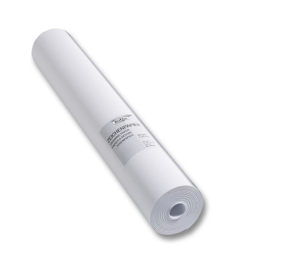 folia 8150 roll of drawing paper 80g/m², 50 cm x 50 m white