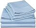 Lux Decor Collection Bed Sheet Set – 4 PC Bed Sheets - Brushed Microfiber - (Queen Size, Checkered Blue)