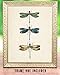 Vintage Three Dragonflies Illustration 11x14 Unframed Poster – Botanical Insect Art, Entomology, Scientific Nature Print, Minimalist Retro Decor for Home, Office, and Living Room, Educational Art