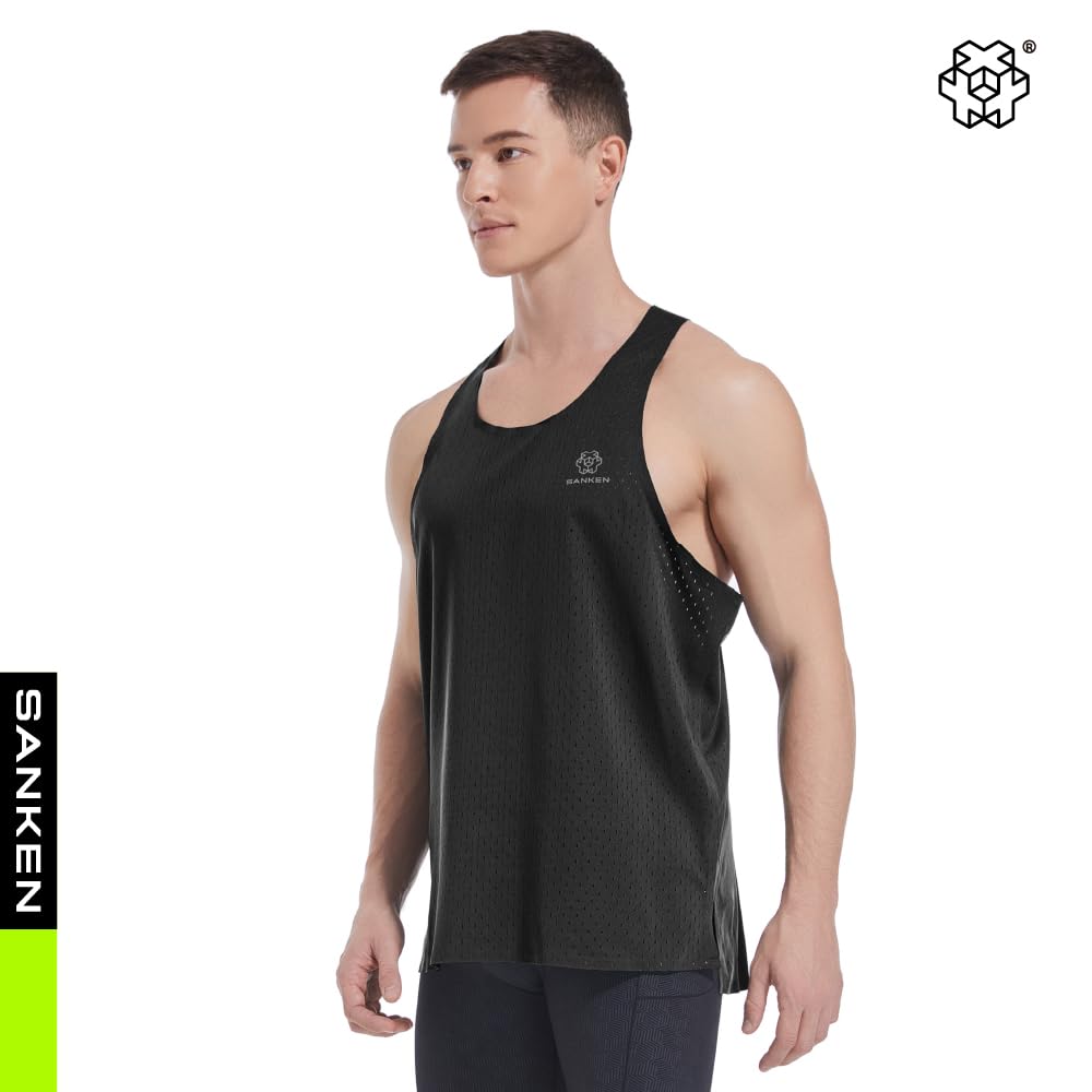 Sanken Men's Seamless Running Tank Tops Ultra