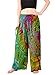 Orient Trail Women's Bohemian Yoga Tie-dye Wide Leg Palazzo Pants M/L Eagle Green