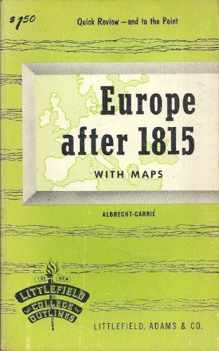 Download Europe After 1815