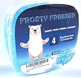 Set of Four Cooler Ice Packs. Reusable Lunch Box Ice Pack.