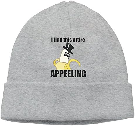SADCPO Find This Attire Appeeling Unisex Cool Beanie Watch Cap Fashion Ski Cap Warm Slouchy Beanie Ash