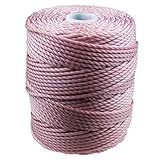 C-Lon Tex 400 Heavy Weight Bead Cord, Rose - 1.0mm, 39 Yard Spool