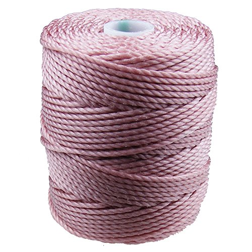 C-Lon Tex 400 Heavy Weight Bead Cord, Rose - 1.0mm, 39 Yard Spool