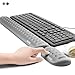 BOONA Memory Foam Keyboard Wrist Rest – Set Includes Ergonomic Keyboard Pad and Mouse Pad Wrist Support;Effective Protection for RSI & Carpal Tunnel–Comfortable design suitable for office, games（gray）