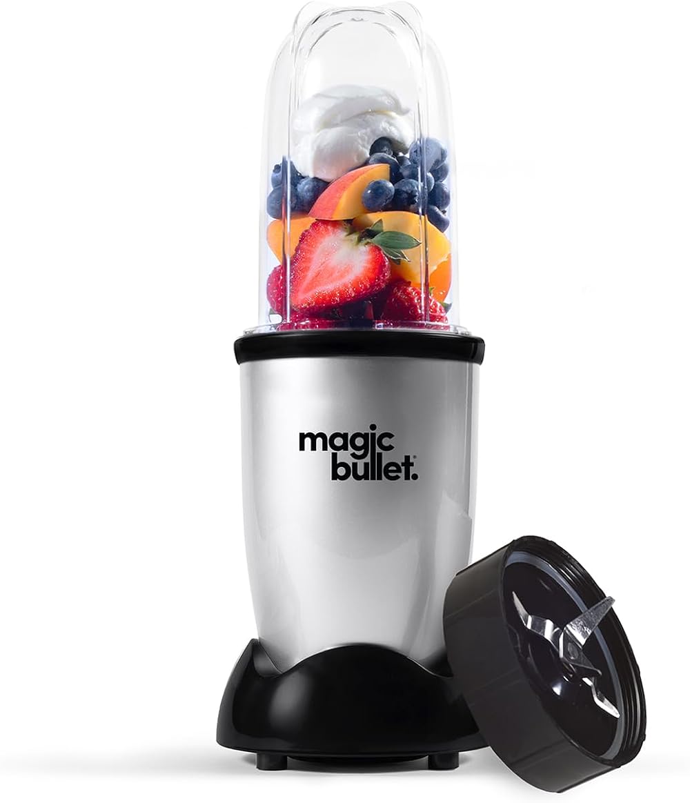 NutriBullet 01485 Magic Bullet Blender 4-Piece Silver