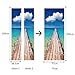 Fymural 3D Door Wallpaper Murals - Wall Stickers-Beach for Home Decoration Self-Adhesive Vinyl Removable Art Door Decals 30.3x78.7